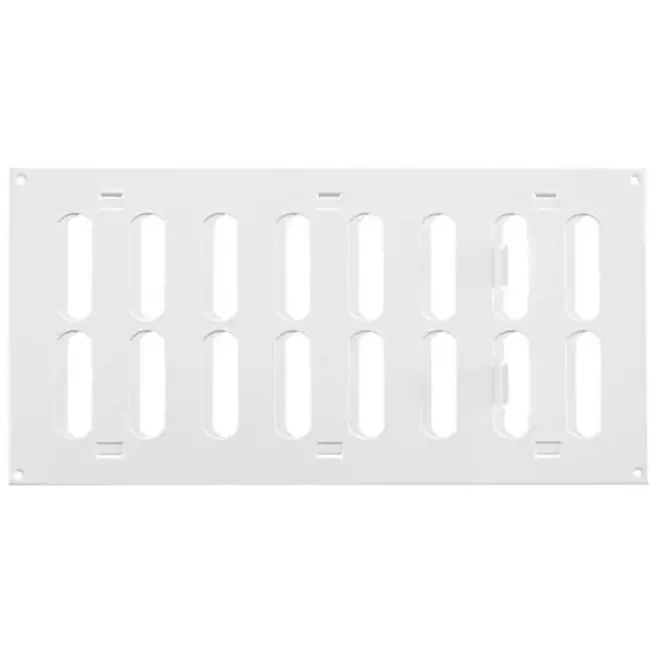 Griglia metallica regolabile 300x150 mm bianca - MR3015R - RAL9016