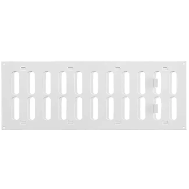 Griglia metallica regolabile 400x150 mm bianca - MR4015R - RAL9016