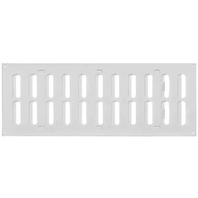 Griglia metallica regolabile 400x150 mm bianca - MR4015R - RAL9016