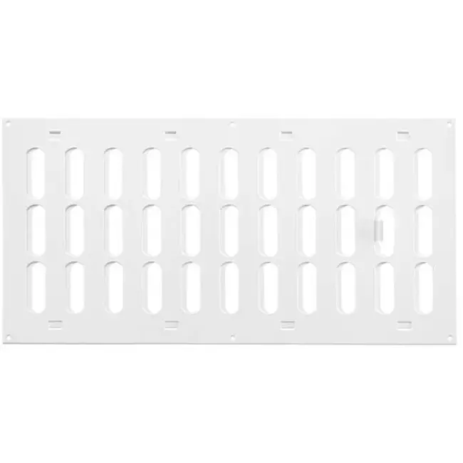 Griglia metallica regolabile 400x200 mm bianca - MR4020R - RAL9016