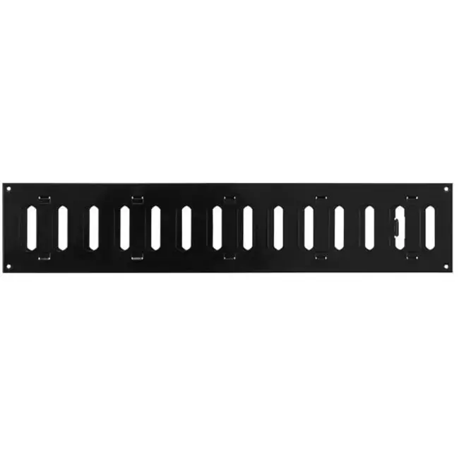 Griglia metallica regolabile 500x100 mm nera - MR5010RM - RAL9005
