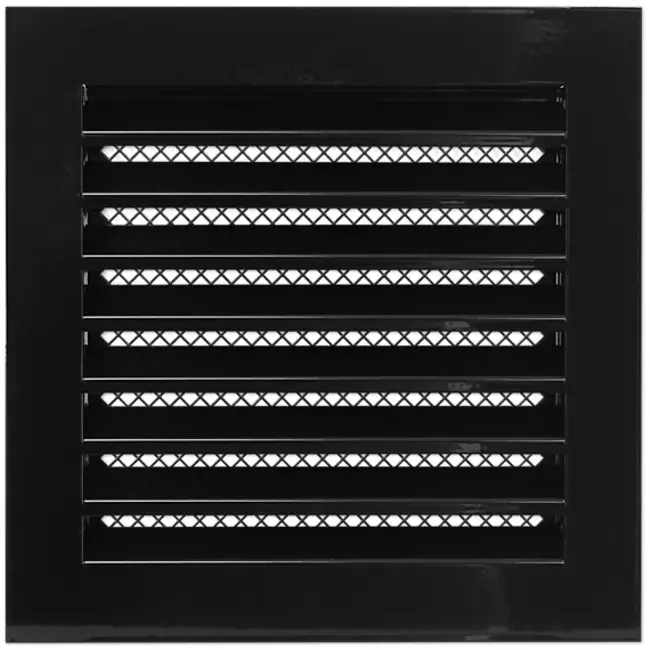 Griglia metallica industriale 200x200 mm nera - 250x250