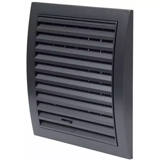 Griglia a muro regolabile 190x190 mm antracite - N12RA