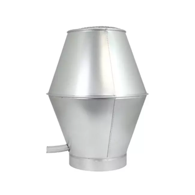 Cappello antivento tondo 315 mm sendzimir zincato