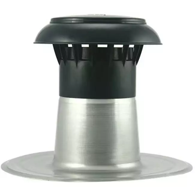 Ventilazione per tetto piatto con copertura in plastica Ø 150-160 mm