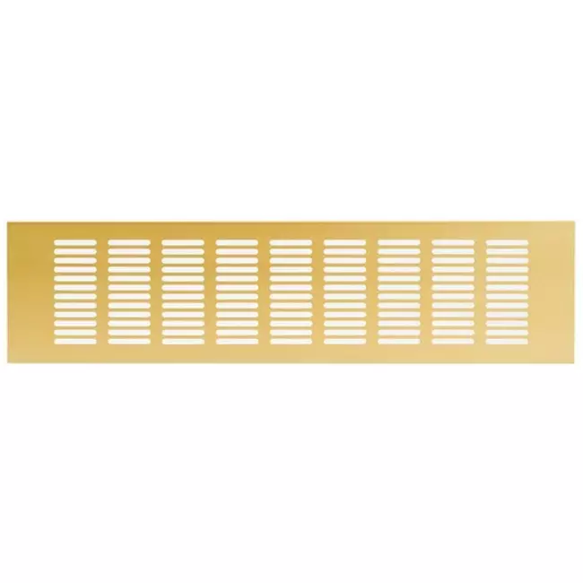 Griglia per zoccolo in alluminio - oro L=400 mm x H=100 mm - RA1040G