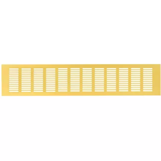 Griglia per zoccolo in alluminio - oro L=500 mm x H=100 mm - RA1050G