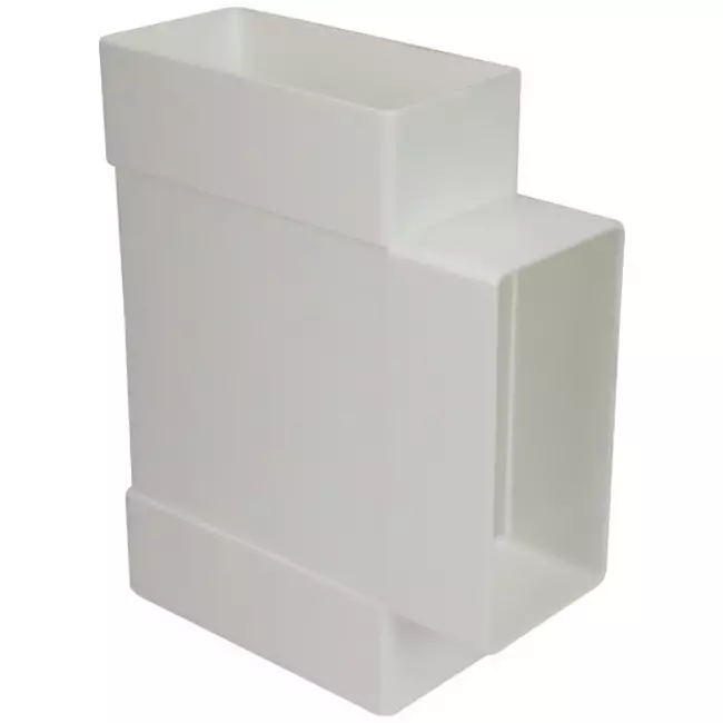 Raccordo a T rettangolare in plastica 110x55 - KT