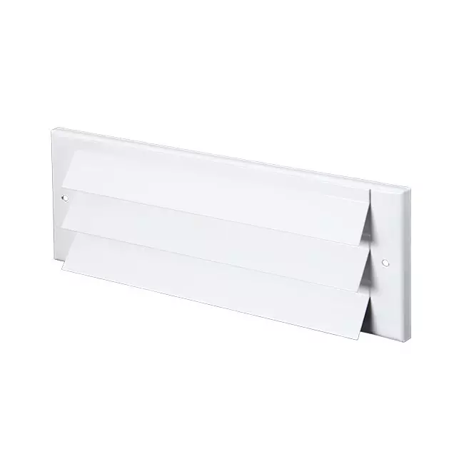 Griglia per parete esterna a superficie 300 mm x 100 mm BIANCA