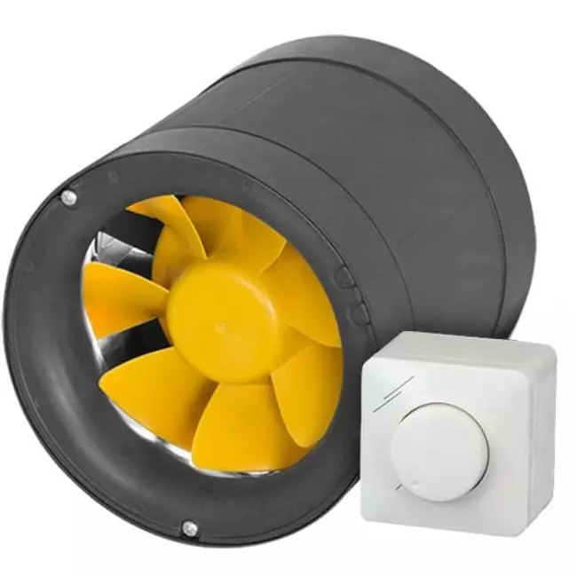 Aspiratore a tubo Ruck Etamaster con Motore EC - 220 m³/h Ø 125 mm + regolatore PWM