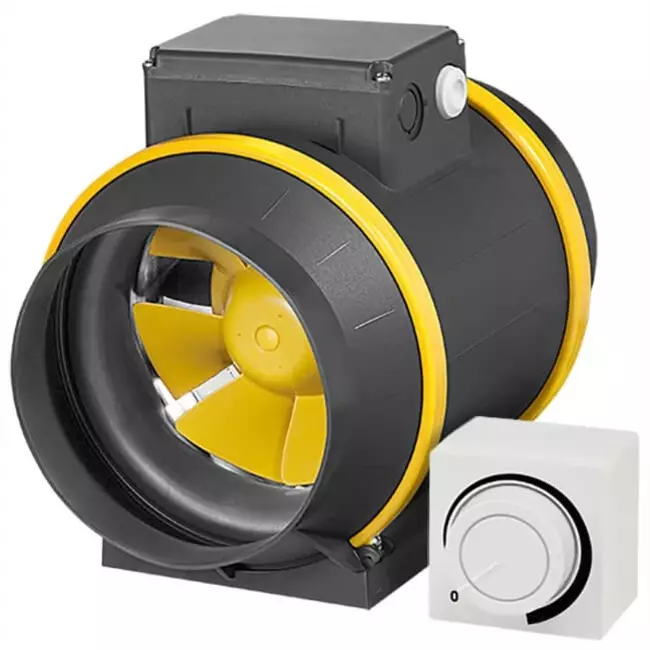 Aspiratore a tubo Ruck ETAMASTER con Motore EC 780 m³/h - Ø 150 mm + potenziometro di controllo 10 kO