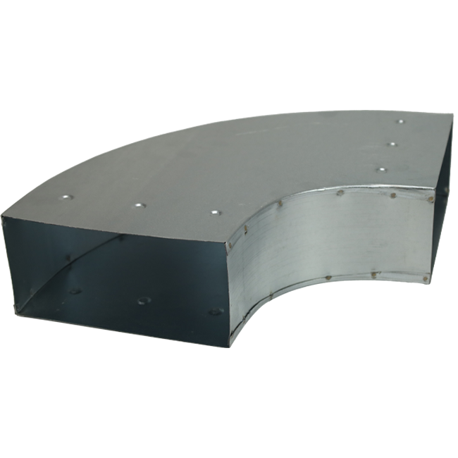 Curva 90 gradi 220x80 mm orizzontale per canalizzazione