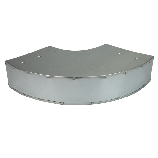 Curva 90 gradi 220x80 mm orizzontale per canalizzazione