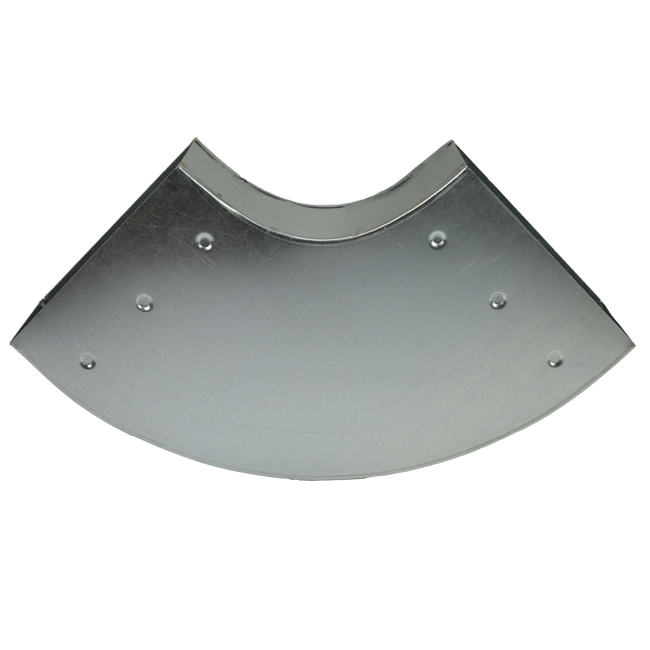 Curva 90 gradi 220x80 mm orizzontale per canalizzazione