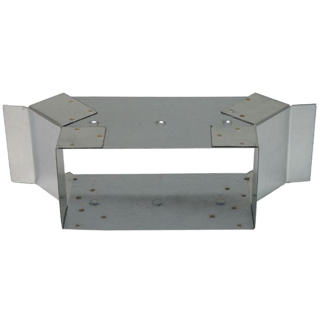 Attacco laterale 220x80 mm per canna fumaria