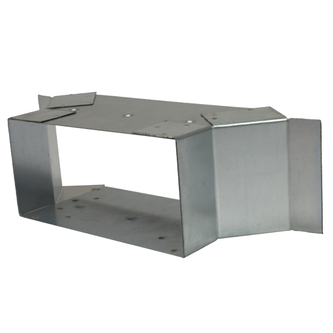 Attacco laterale 220x80 mm per canna fumaria