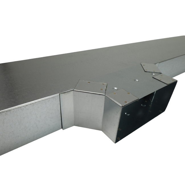 Attacco laterale 220x80 mm per canna fumaria