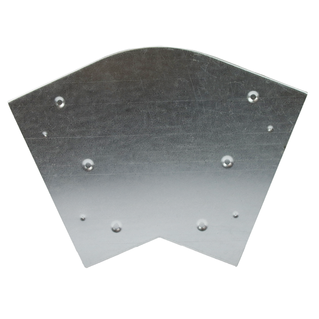 Curva 45 gradi 220x80 mm orizzontale per canalizzazione