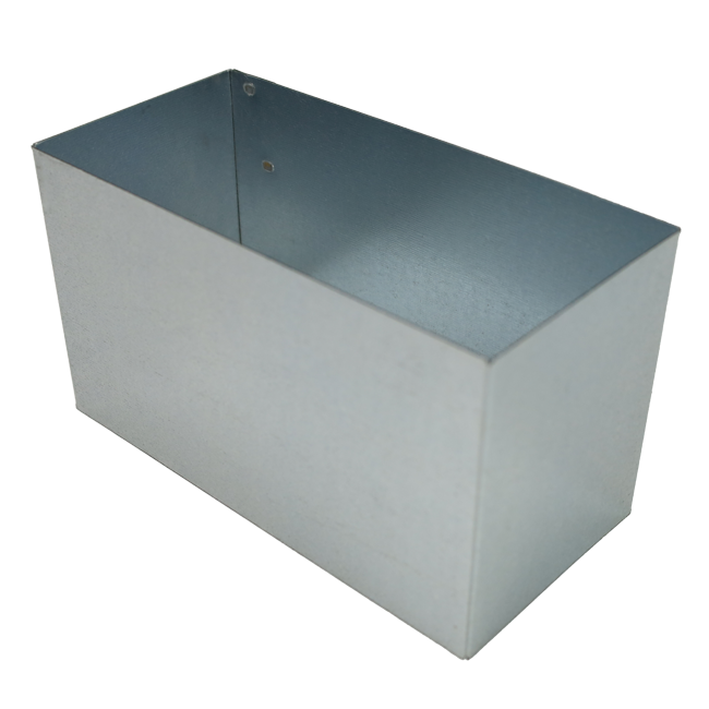 Connettore 300x80 per tubo rettangolare zincato