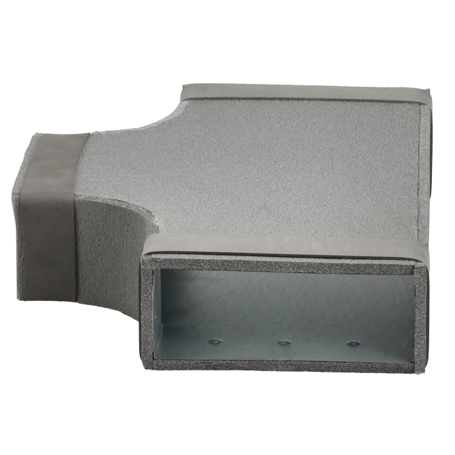 Termodotto pezzo a T 90 gradi 220x80 - 220x80 per canalizzazione