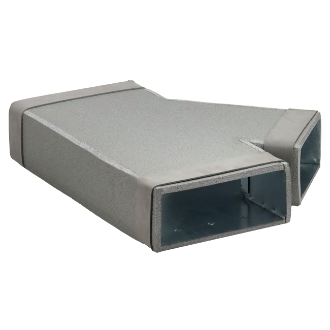 Termodotto pezzo a T 45 gradi 220x80 - 170x80 per canalizzazione