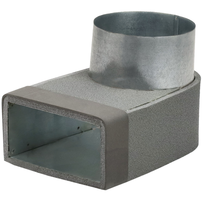 Gomito Thermoduct 170 mm x 80 mm a diametro 160 mm per canalizzazione
