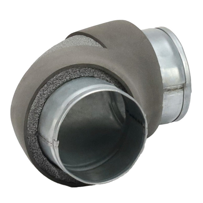 Termodotto diametro di curvatura 80 mm 90 gradi (non sicuro)