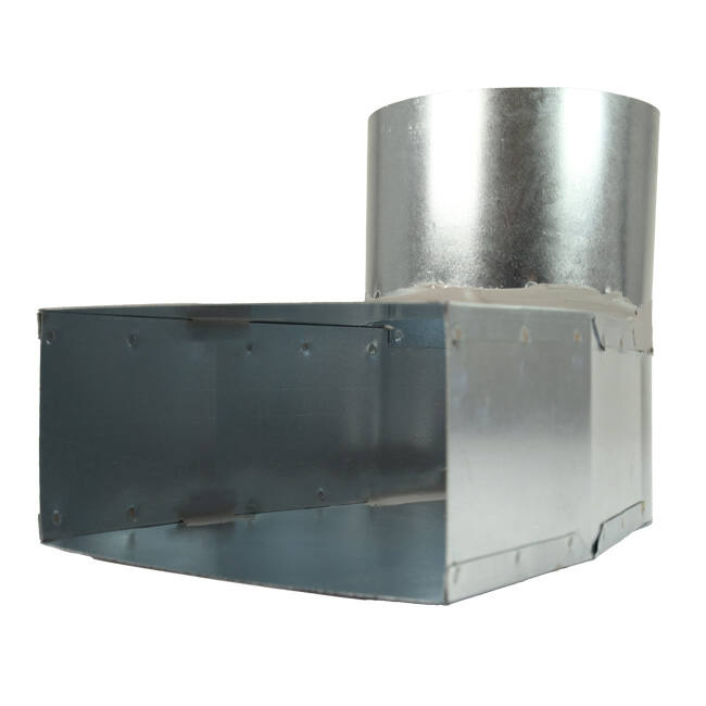 Tubo angolare 220x80 mm con diametro 160 mm per canalizzazione