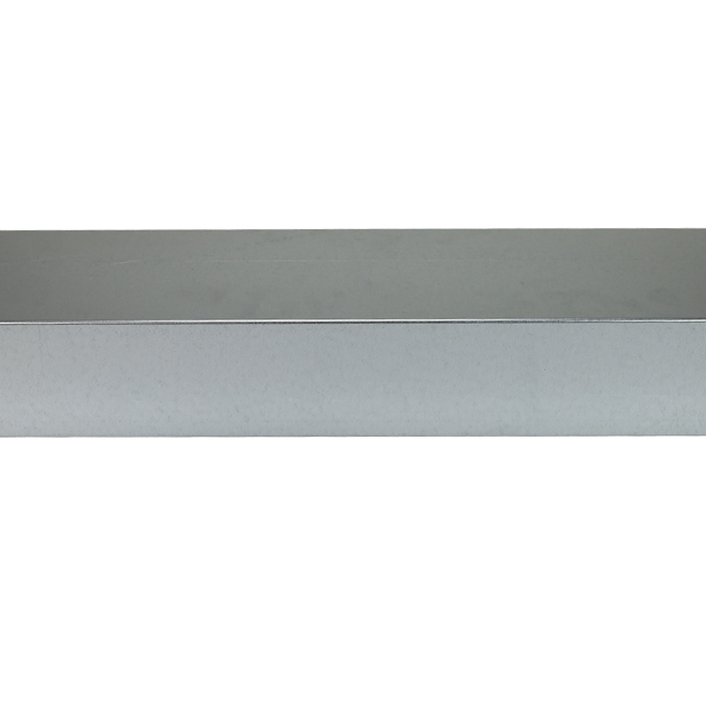 Tubo rettangolare zincato 300x80 lunghezza 1,5 m