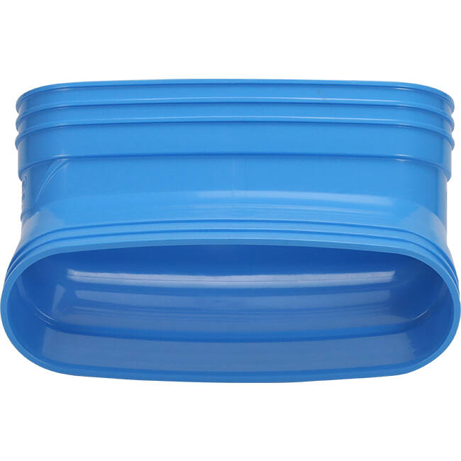 Wavin Ventiza Curva 45 gradi PVC ovale 195x80 mm verticale M/M