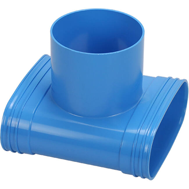 Wavin Ventiza Ramo T in PVC ovale 195x80x100 per diametro 125 mm M/M/M