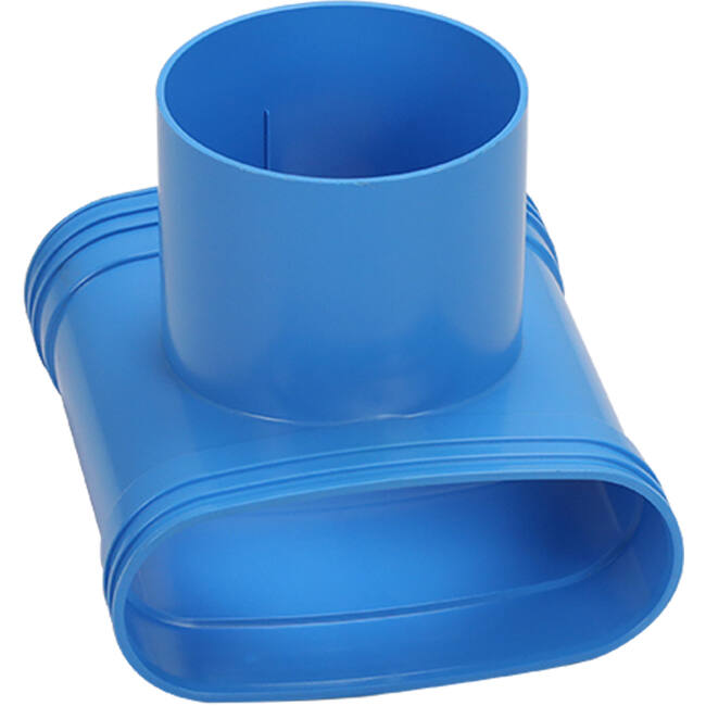 Wavin Ventiza Ramo T in PVC ovale 195x80x100 per diametro 125 mm M/M/M