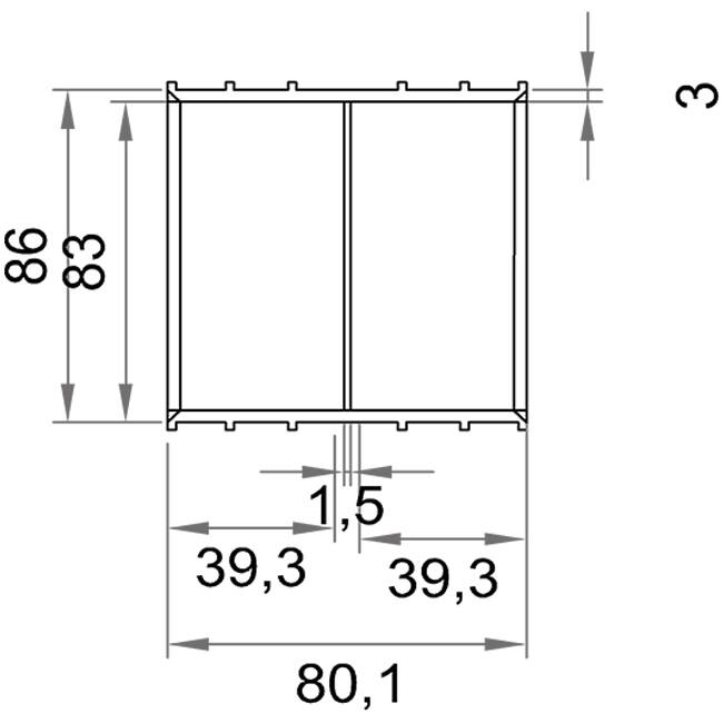 Wavin Ventiza Giunto a colla PVC ovale 195x80 mm M/M