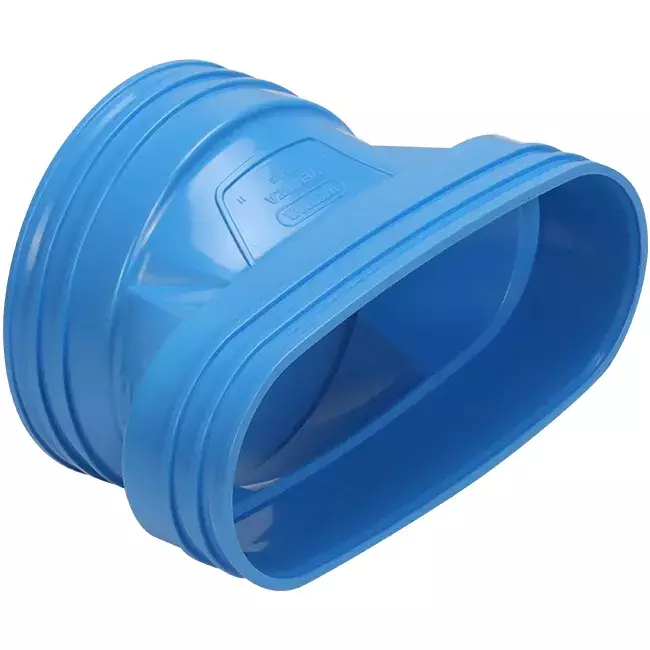 Wavin Ventiza Riduzione PVC ovale 195x80 mm a 125 mm M/M