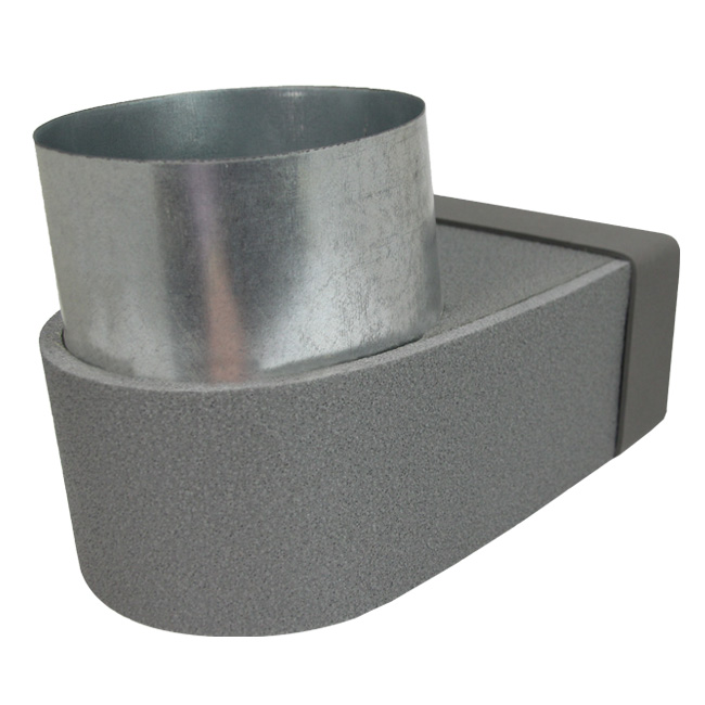 Termodotto lepe angolare singolo simmetrico 220x80 mm a diametro 150 mm