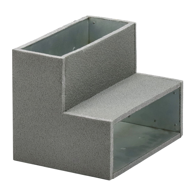 Termodotto a gomito 90 gradi 220x80 mm verticale