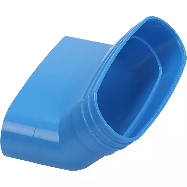 Wavin Ventiza Curva 45 gradi PVC ovale 195x80 mm verticale M/S