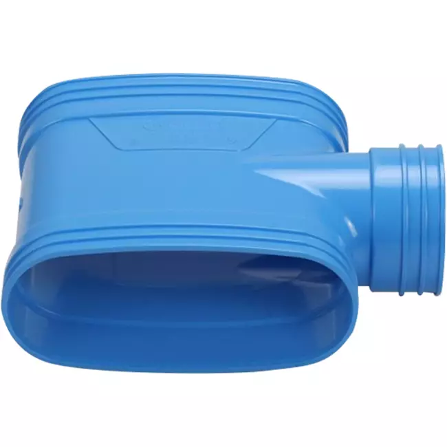 Wavin Ventiza Ramo T in PVC ovale 195x80 mm M/M/M