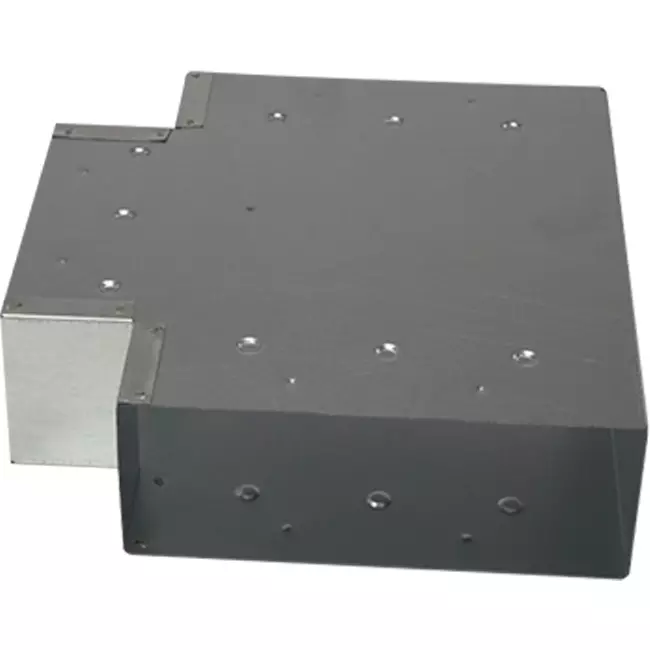 Raccordo a T (angolato) 90 gradi 170x80 mm - 170x80 mm per canna fumaria