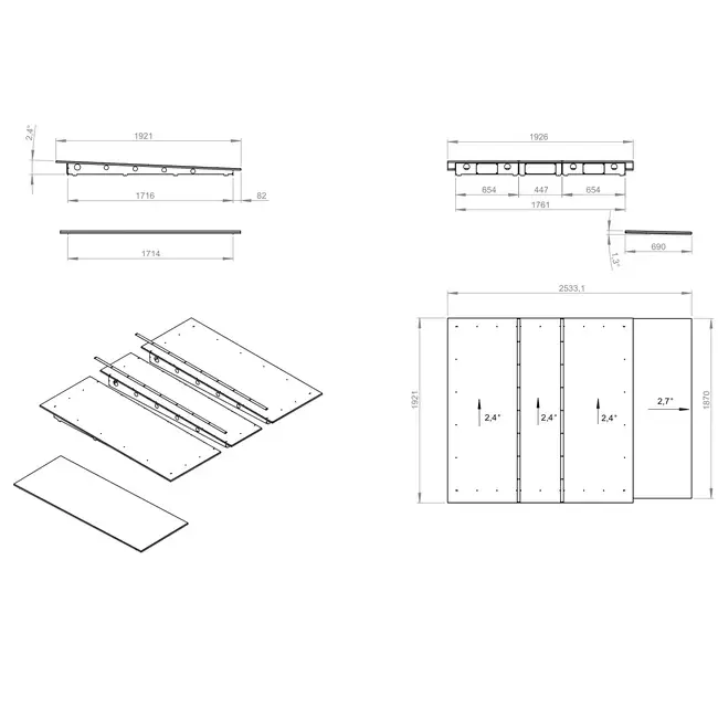 Tetto antipioggia per ROTO K / RHE 7600 H T BG3