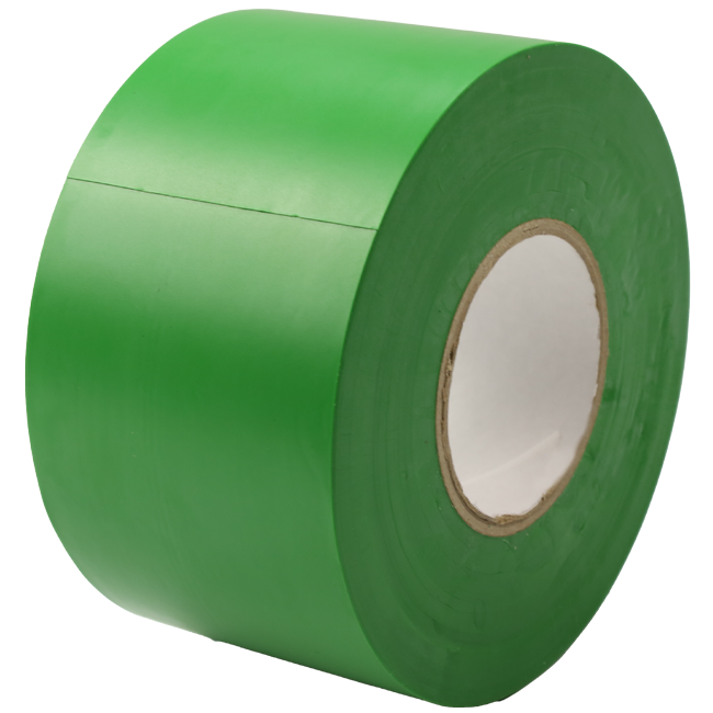 Nastro in PVC verde larghezza 50 mm - rotolo 33 m