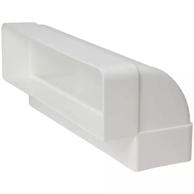 Curva rettangolare verticale in plastica 90° 220X55 mm - KLV25-90