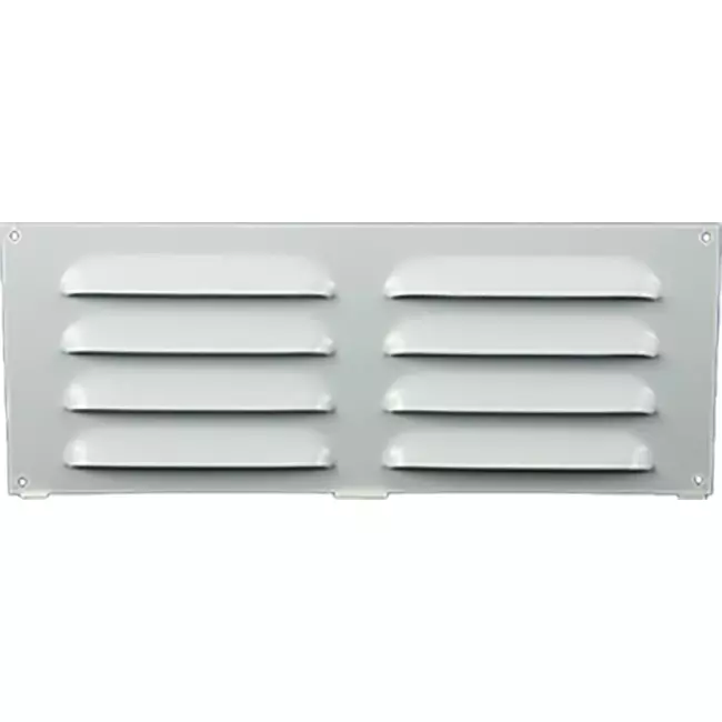 Griglia a fessura rettangolare in metallo 260x105 bianca - MR26105