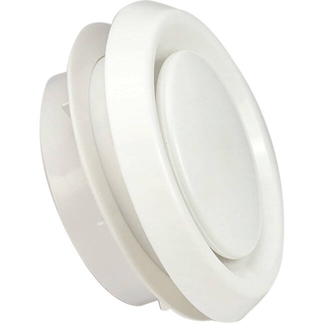 Valvola di ventilazione 125 mm di mandata e scarico con molle a frizione - DAV-C125