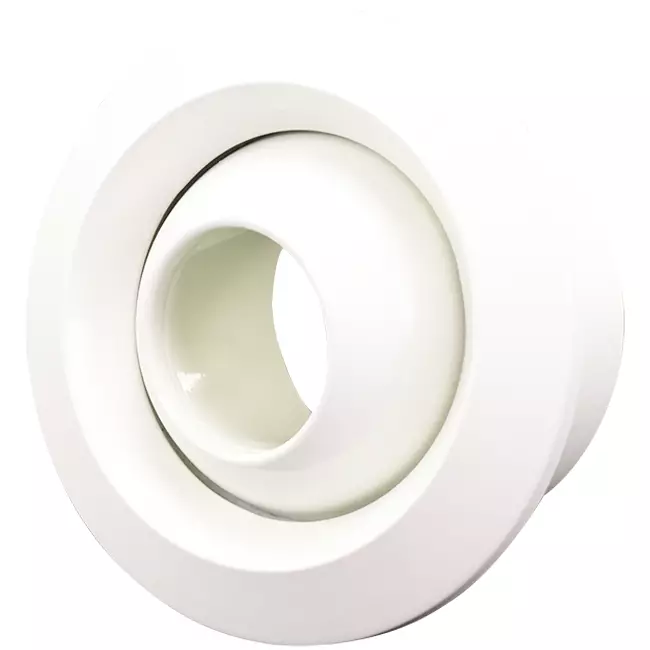 Diffusore a getto 250mm Montaggio a parete e soffitto RAL 9010