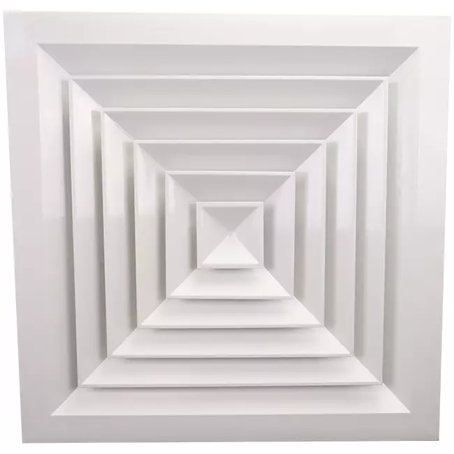 Diffusore a lamelle da soffitto con distribuzione dell’aria a 4 vie - MDCD4-150/295