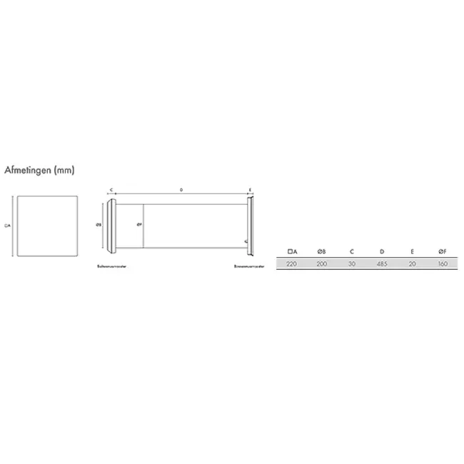 Vent-Axia Heat Save recuperatore di calore decentralizzato 160 mm