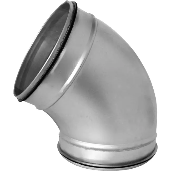 Curva spiro tonda 60° Ø 80 mm per tubo spiro