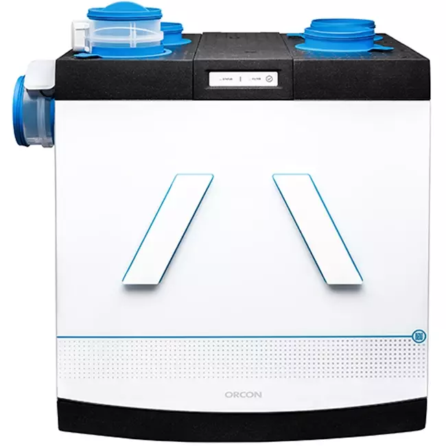 Orcon HRC-425 Ecosmart sistema di ventilazione meccanica con recupero di calore con 2 zone di controllo - 425 m³/h