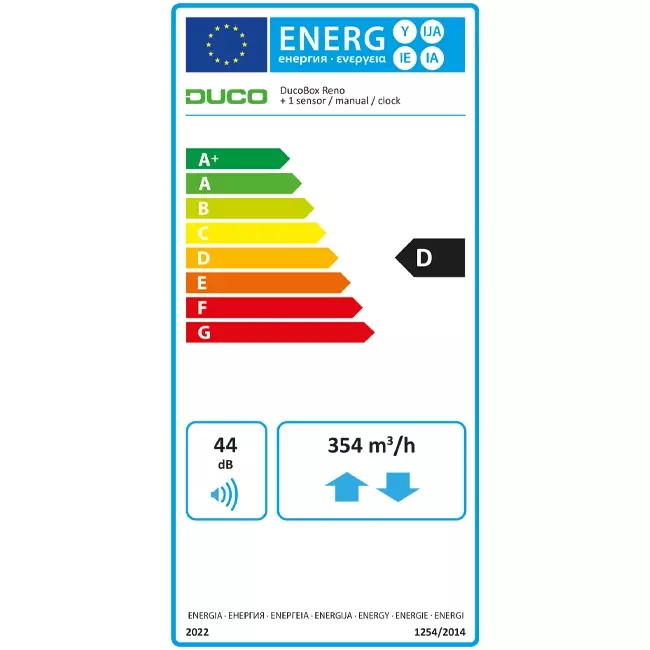DucoBox Reno 325 m³/h - tappo perilex
